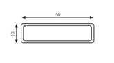 SOLO RHS HANDRAIL,50x10mm Stainless Steel Handrail